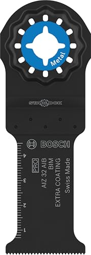 Bosch 5X PRO AIZ 32 AIB Plunge Cut Blade | for Non-ferrous metals, Non-ferrous metals, Width 32 mm, Professional Accessory Multitool