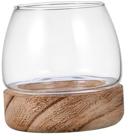 Yardwe Aquarium Tank Vase Large Bowl Round Glass Bowl and Elegant for Centerpieces