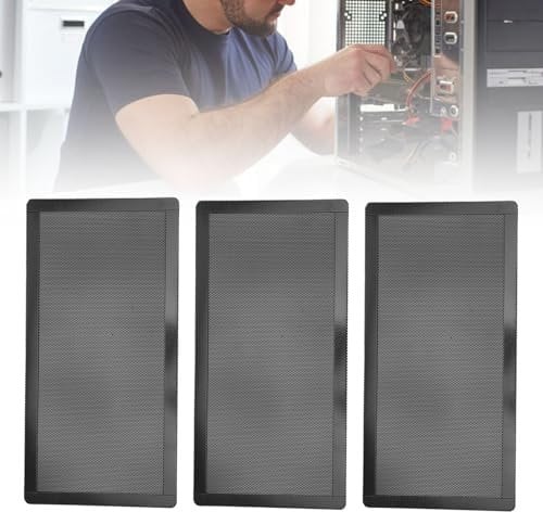PC Case Dust Mesh Filter, 10pcs 120mm X 240mm Computer Case Fan Dust Filter, Computer Fan Grills with Magnetic Frame for Computer Cooler Fan/PSU/Routers
