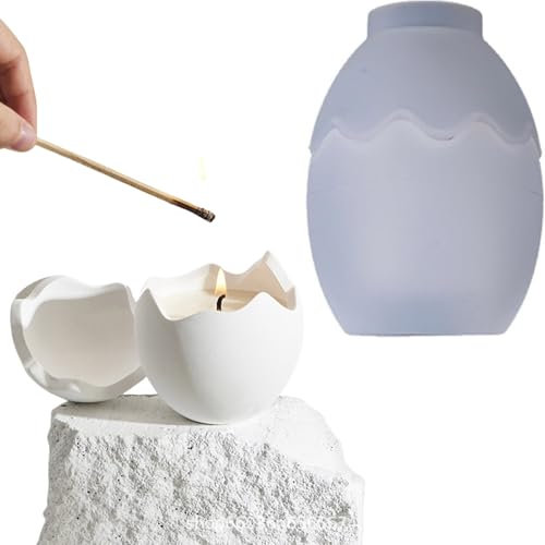 ALEFBET Silikonformen Gießformen Ostern, Silikonform Kerzen Ostern Ei, Ostereier Kerzen Formen Silikon, Silikon Gießform Kerzen, Gipsformen zum Gießen (Ostereier)
