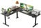 Agilestic L-förmig Höhenverstellbarer Schreibtisch mit den Maßen 190 x 155 cm, Ergonomischer Computertisch mit Stehen und Sitzen, Konzipiert für Eckräume, Schwarz