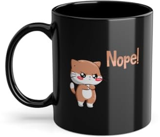 Taza de café con forma de gato con forma de gato | Gato doméstico (01829C)