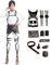 Windskids Anime AOT Kostüm Erwachsene Cosplay Anime AOT Scout Regiment Wings of Liberty Kampf Uniform und Rock Set für Fancy Dress Up Halloween Karneval Party Maskerade Performance Verkleidung