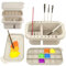 Paint Brush Cleaner Tool, 3 in 1 Portable Multifunctional Plastic Cleaner with Palette & Paintbrush Holder, for Acrylic Watercolor Brushes