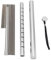 Tragbarer Campinggrill Edelstahl Klapper BBQ Tube im Freien Rucksacktouristen