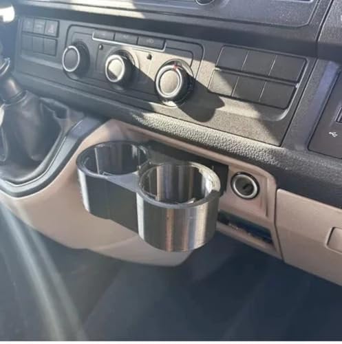 Dual Cup holder for the VW T6 70mm cup size Fits Volkswagon T6