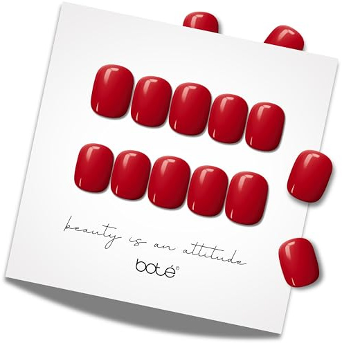 BOTÉ Press on Nails Set, 30 wiederverwendbare Kunstnägel zum Aufkleben, Nägel zum Kleben aus koreanischem Premium Gel, Klebenägel Fingernägel