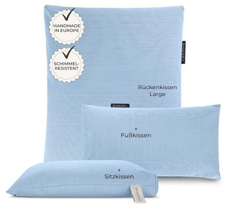BADESOFA Badewannenkissen 3er-Set Large in Blau