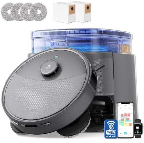 Lefant M3 Max Robot Vacuum Cleaner with Mop, 20,000Pa,Tangle-Free | Auto Mop Washing&Drying,dToF Navigation,Corner-to-Edge Deep Cleaning and Mop Lifting, All‑in‑One Station