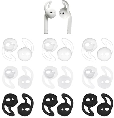 COACOM 9 Pares De Fundas para Tapones para Los Oídos, Material De Silicona Antideslizante, Protección Auditiva De Seguridad, Funda De Silicona para Auriculares.