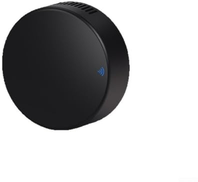 HEBEOT Telecomando intelligente WiFi IR e RF con sensore di temperatura e umidità, compatibile con elettrodomestici intelligenti, TV, condizionatori d'aria, ventilatori, tende luminose (R+RF)