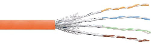InLine 76499O Patchkabel Cat.6 S/FTP (PiMf), orange, AWG27, PVC, CU, 100m