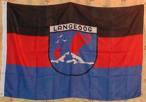 Buddel-Bini Flagge Fahne ca. 90x150 cm : Langeoog Nordsee