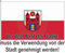 KÖNIGSBANNER Fahnenmast Fahnen - Wildeshausen Fahne 120x200cm - Handmade in DE - Inkl. Fahnen Befestigung für Fahnenmast - Doppelt gesäumt, stabiles Gurtband + 3 Kunststoff-Karabinerhaken