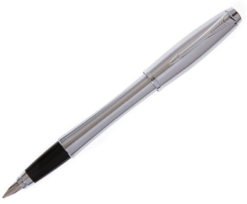Parker Urban Metallic Chrome Trim Medium Nib Fountain Pen (Blister Pack)