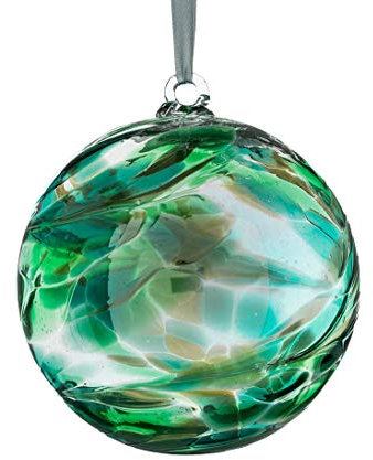 Sienna Glass – Piedra natalicia del Mes de Mayo, Esfera de Amistad, Esmeralda