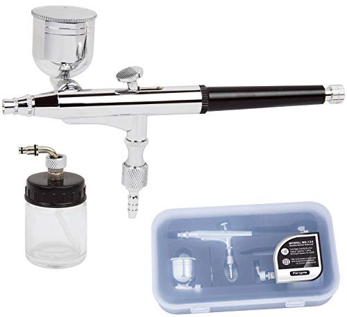 Fengda Performance BD-134 Pro Set Mehrzweck-Airbrush mit zwei Funktionen und seitlichem Einzug und 0,30-mm-Düsensatz sowie seitlichen und Siphon-Bechern