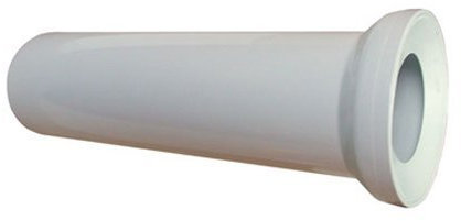 250mm Long White WC Toilet Waste Water Straight Pan Connector Soil Pipe 110mm