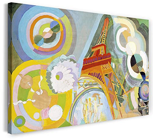 Printed Paintings Leinwand (60x40cm): Robert Delaunay - Luft, Eisen und Wasser-Studie