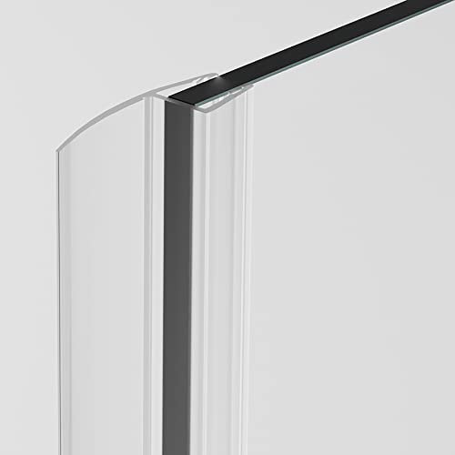 Duschdichtung 200cm Dichtung Dusche für 6mm, 7mm und 8mm Glasdicke, Duschtürdichtung M19 Duschkabinendichtung PVC, Duschdichtungsprofile transparent Duschtür Dichtung mit Gummilippe