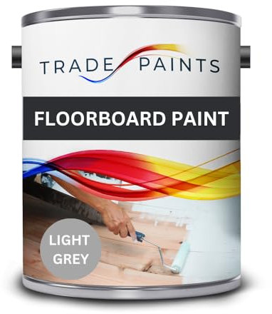 Trade Paints Floorboard Paint For Wooden Floors - Attractive Satin Finish (2.5 Litre, Goosewing Grey BS00A05)