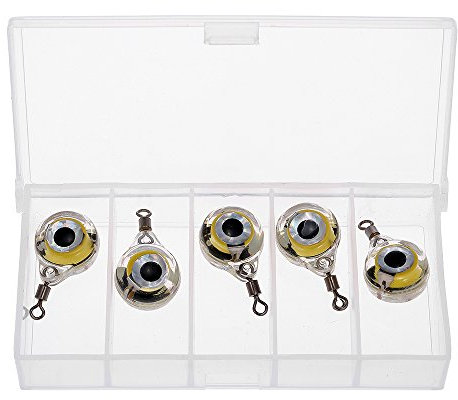 5 STÜCKE LED Angeln Licht Tiefe Tropfen Unterwasser Runde Form Tintenfisch Strobe Blinklicht Köder Locken
