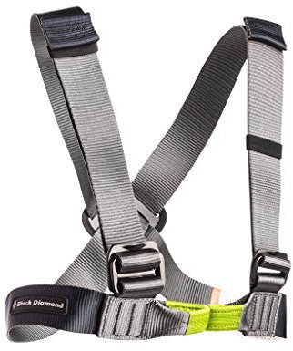 Black Diamond Vario Chest Harness Grau, Klettern, Bouldern und Slackline, Größe One Size - Farbe Gray
