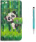 Grandoin iPhone 6S Hülle,iPhone 6 Hülle, Handyhülle im Brieftasche-Stil für Apple iPhone 6S /6 4.7 Zoll Handytasche PU Leder Flip Cover 3D Bunte Muster Case Schutzhülle Etui Case (Panda)