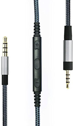 ABLET audio cable for Bose SoundTrue, SoundLink, SoundTrue around-ear II Headphones and iphone ipod ipad apple devices with In-Line Mic remote volume