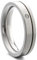 Heideman Ring Damen Paari mit Kerbe aus Edelstahl silber farben matt Damenring für Frauen mit Stein Zirkonia weißss im Brillantschliff Crystal Gr.49 hr7007-4-1-49