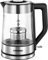 MELISSA 16130202 Tee Glaswasserkocher, 1,70 Liter Design Glas Wasserkocher mit Teefilter und Edelstahl-Applikation,2200 Watt, Kunststoff