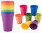 Nanxin Set di bicchieri in plastica da 8 pezzi, set di bicchieri in plastica riutilizzabili per feste in campeggio e viaggi