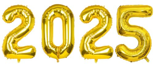 101,6 cm 2021 Goldfolie Zahlen Ballons für 2021 Silvester Festival Party Supplies Abschlussfeier Dekorationen
