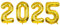 101,6 cm 2021 Goldfolie Zahlen Ballons für 2021 Silvester Festival Party Supplies Abschlussfeier Dekorationen