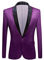 PYJTRL - Giacca da Uomo in Velluto (36, Purple)