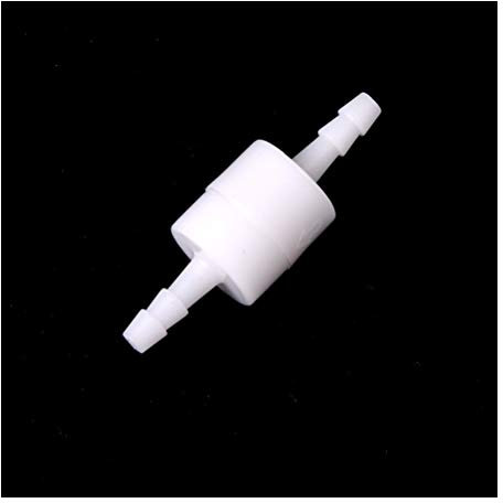 WUXUN-Ventil 1PCS 4mm Kunststoff Einweg Inline Rückschlagventil Fuel Gas Flüssiges Wasser weiß