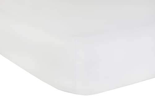 Mr.Sandman Elastan Classic Spannbetttuch Weiß Größe 90-100x200-220cm