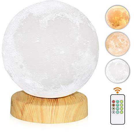 Voraiya Lampada per terapia della luce®, 10000 Lux con 3 temperature di colore, luminosità regolabile, timer e funzione memoria, lampada solare felice con telecomando, per camera da letto, ufficio