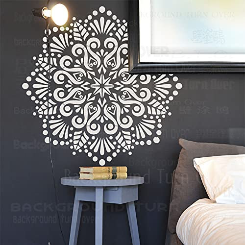 90cm Huge Giant Mandala Ceiling Indian Arabic Ethnic Round Schablone Schablonen Mandala Farbe Groß Für Wände Große Dekor Möbel Vorlage Nische Wand Bodenfliesen Dekoration Rahmen Vorlagen Zu