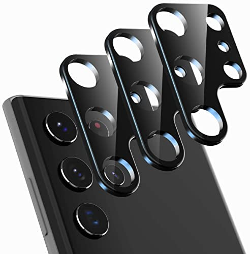 Diruite 3-Stück für Samsung Galaxy S22 Ultra Glas Kamera Linse Schutzfolie,Ultradünne HD Gehärtetes Glas Kamera Linse Displayschutz Kameraschutz[Anti-Kratzen]