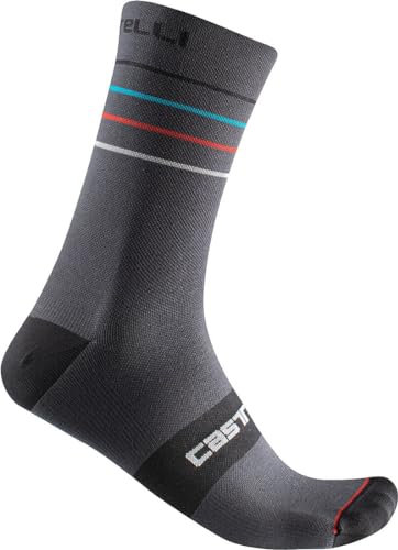 CASTELLI Men's Endurance 15 Sock, DUNKELGRAU, S-M