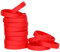 THXIY braccialetti in silicone,25 pezzi Vuoti Braccialetto universale Sportive Braccialetti di gomma rosso