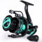 Sougayilang SL Spinnrolle 5,2:1 Hochgeschwindigkeits-Metallspule Leistungsstarke Spinnangelrollen Karpfenangeln Hecht Kohlefaser Drag Max 25LB Angelrolle-G50