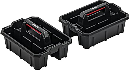 2x Werkzeugträger Geräteträger - 39,5 x 19 x 29,5 cm - Tragekasten stabiler Werkzeug-Tragekasten