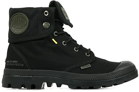 PALLADIUM Unisex Pampa Baggy Supply Sneaker, Black, 44.5 EU