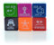 Office Box – 6er-Pack Schulstempel – speziell für Lehrer in 6 Farben und 7 Sprachen – SPANISCH – bis zu 1000 Stempeldrucke in transparenter Box.