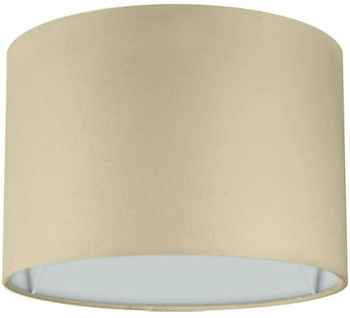 Wogati® Premium Lampenschirm E14/E27 Baumwolle | Beige, Ø20cm Höhe 16,2cm | Für Stehlampe, Hängelampe Und Tischlampe