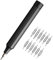 HOTO24-in-1 Precision Screwdriver Set, Stowable Stainless Steel Screwdriver with 24-Types Bits, Portable Electronic Repair Tool, for PC,Camera,Phone,Watch (Grey)