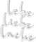 Lebe Liebe Lache Holz Schriftzug 3er Set Weiss Buchstaben 3 TLG Aufsteller Tischdeko 22x13cm Deko Dekoration Glück Tischschmuck Landhaus Shabby Chic Geschenk Holzdeko