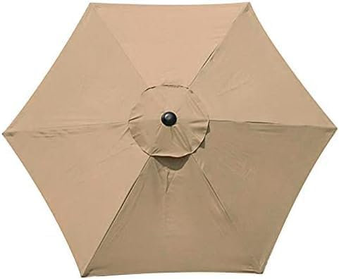 Sombrilla de repuesto para sombrilla de 3 m, 8 brazos (Khaki, 3 m/8 Brazos)